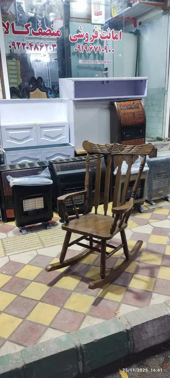 صندلی چوبی راک|صندلی و نیمکت|شاهرود, |دیوار