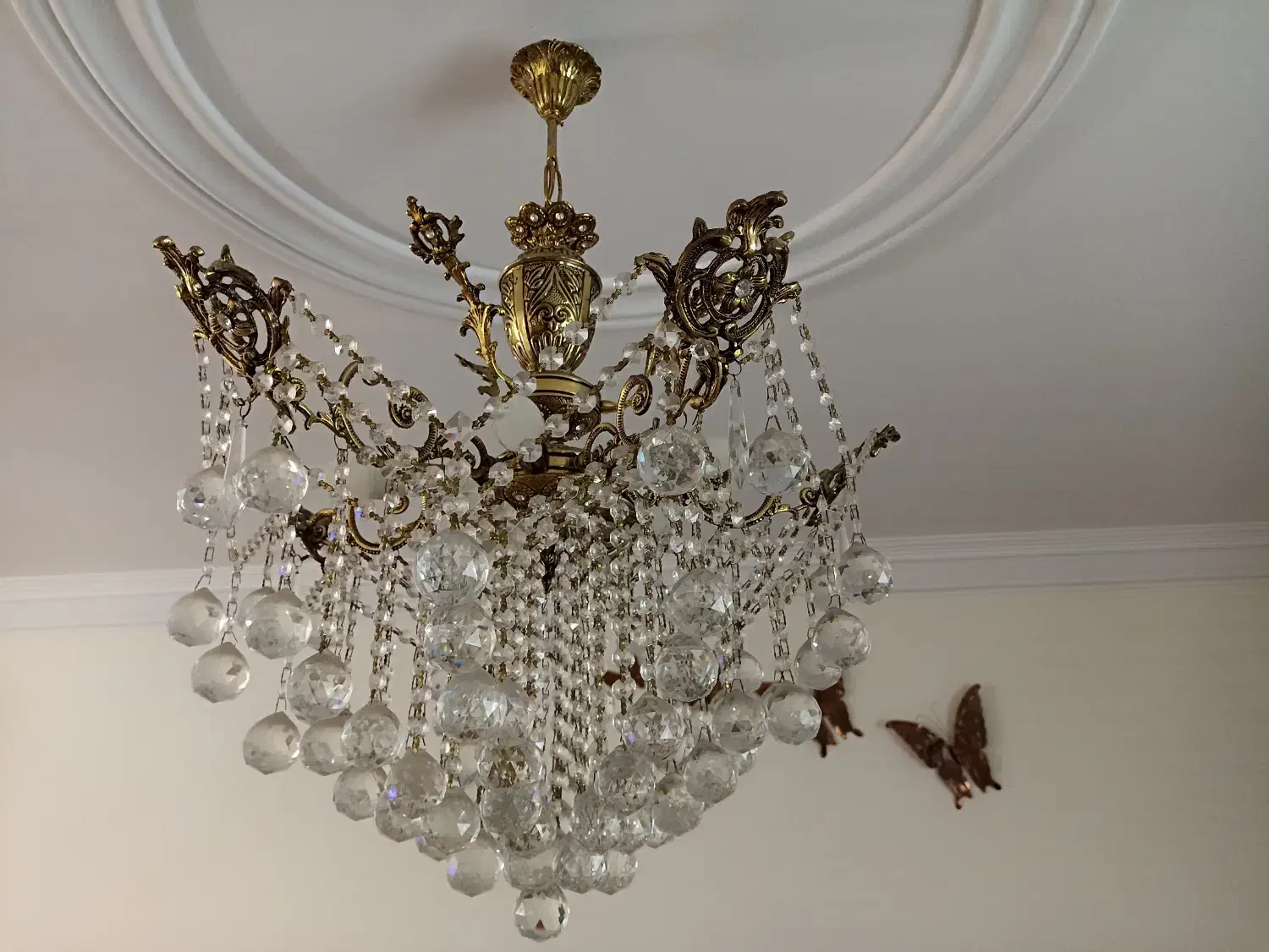 سه عدد لوستر برنز|لوستر و چراغ آویز|شهریار, کرد امیر|دیوار