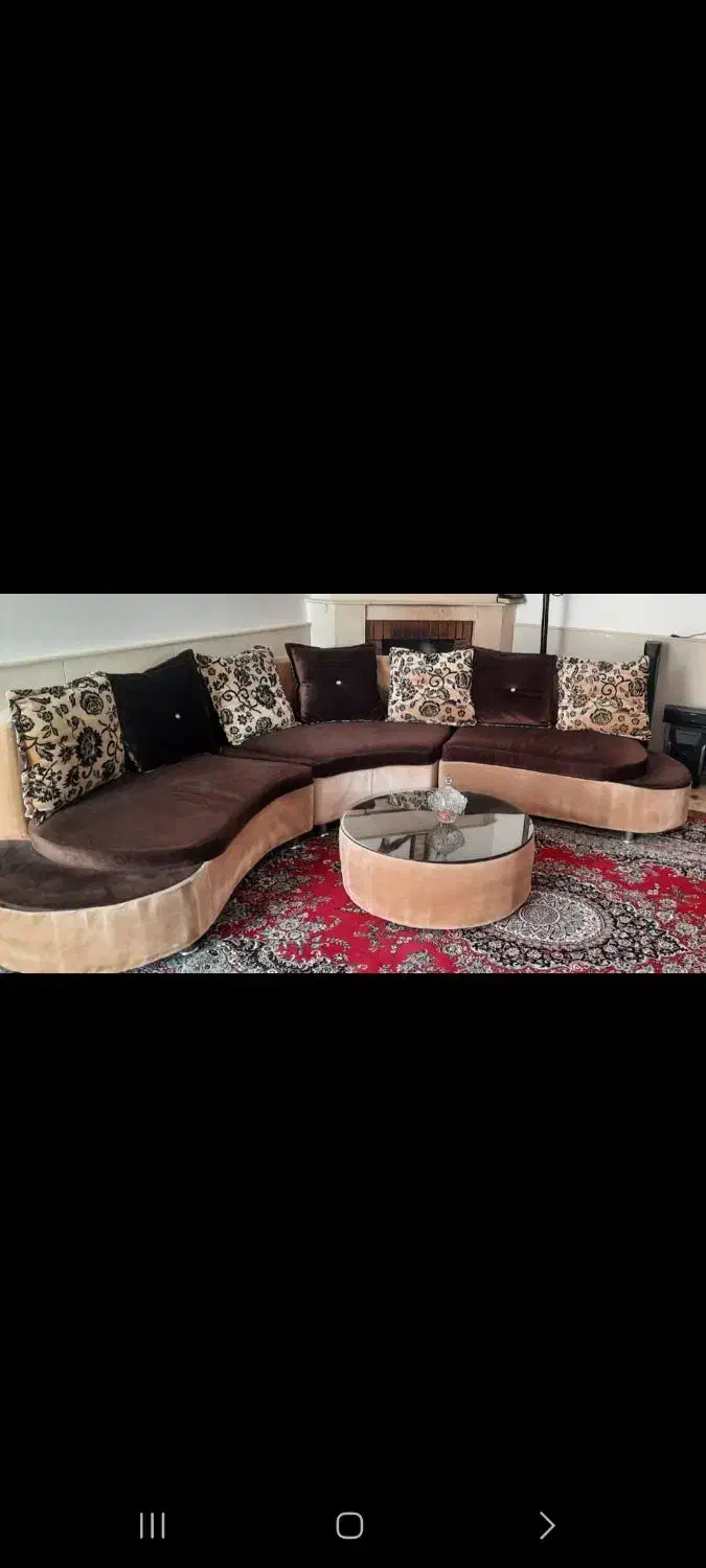 فروش مبل همراه با میز|مبلمان خانگی و میز عسلی|آباده, |دیوار