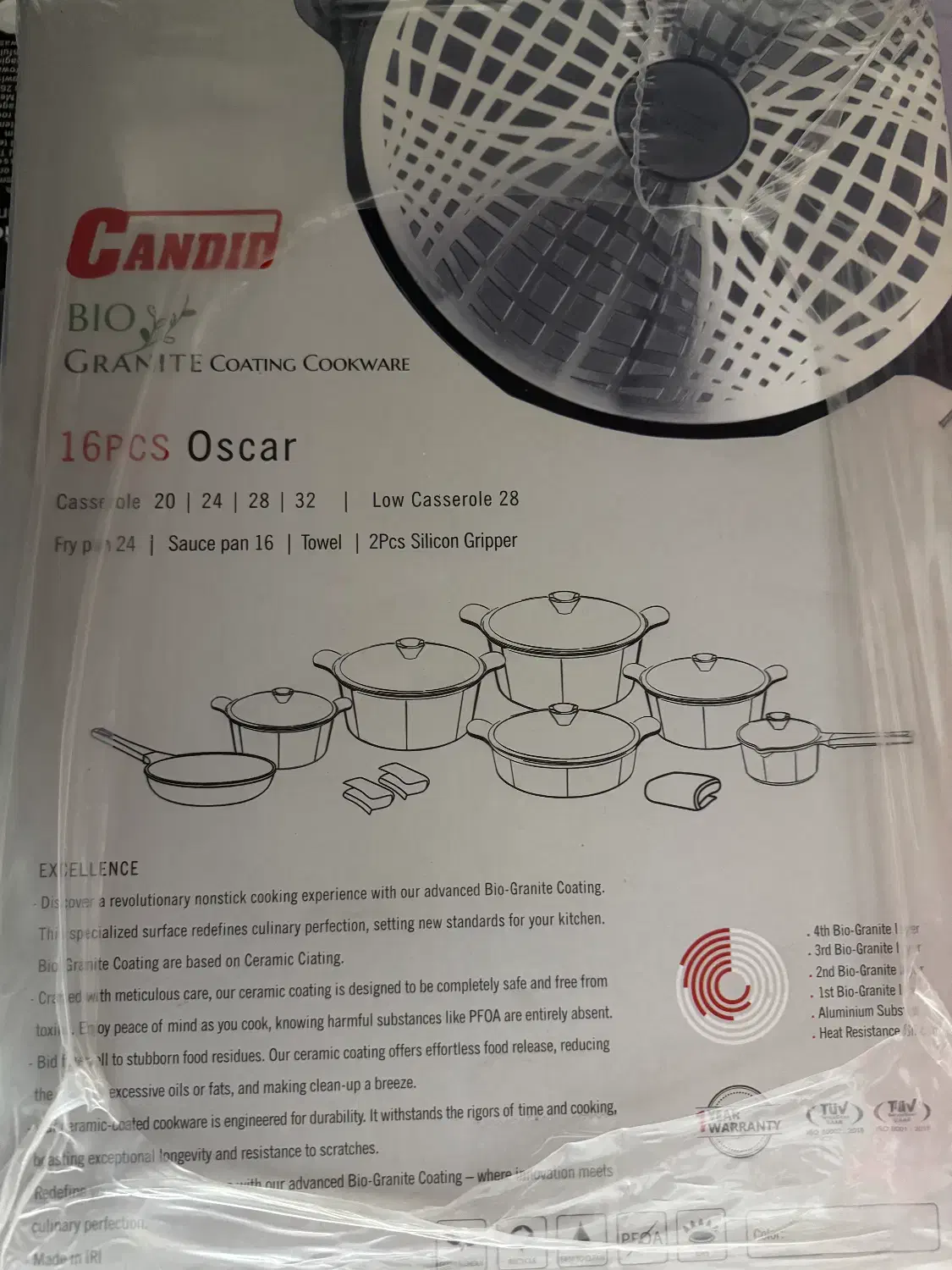 سرویس قابلمه کاندید ۱۶پارچ|ظروف پخت‌وپز|شیراز, آزادگان|دیوار