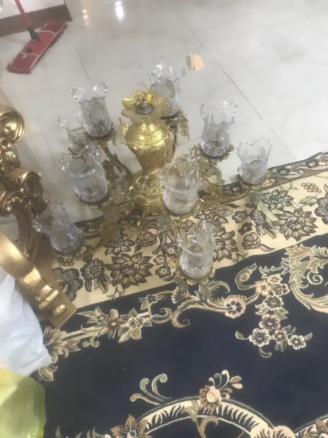 لوستر|لوستر و چراغ آویز|شهر ری, شهید غیوری (ابن باویه)|دیوار