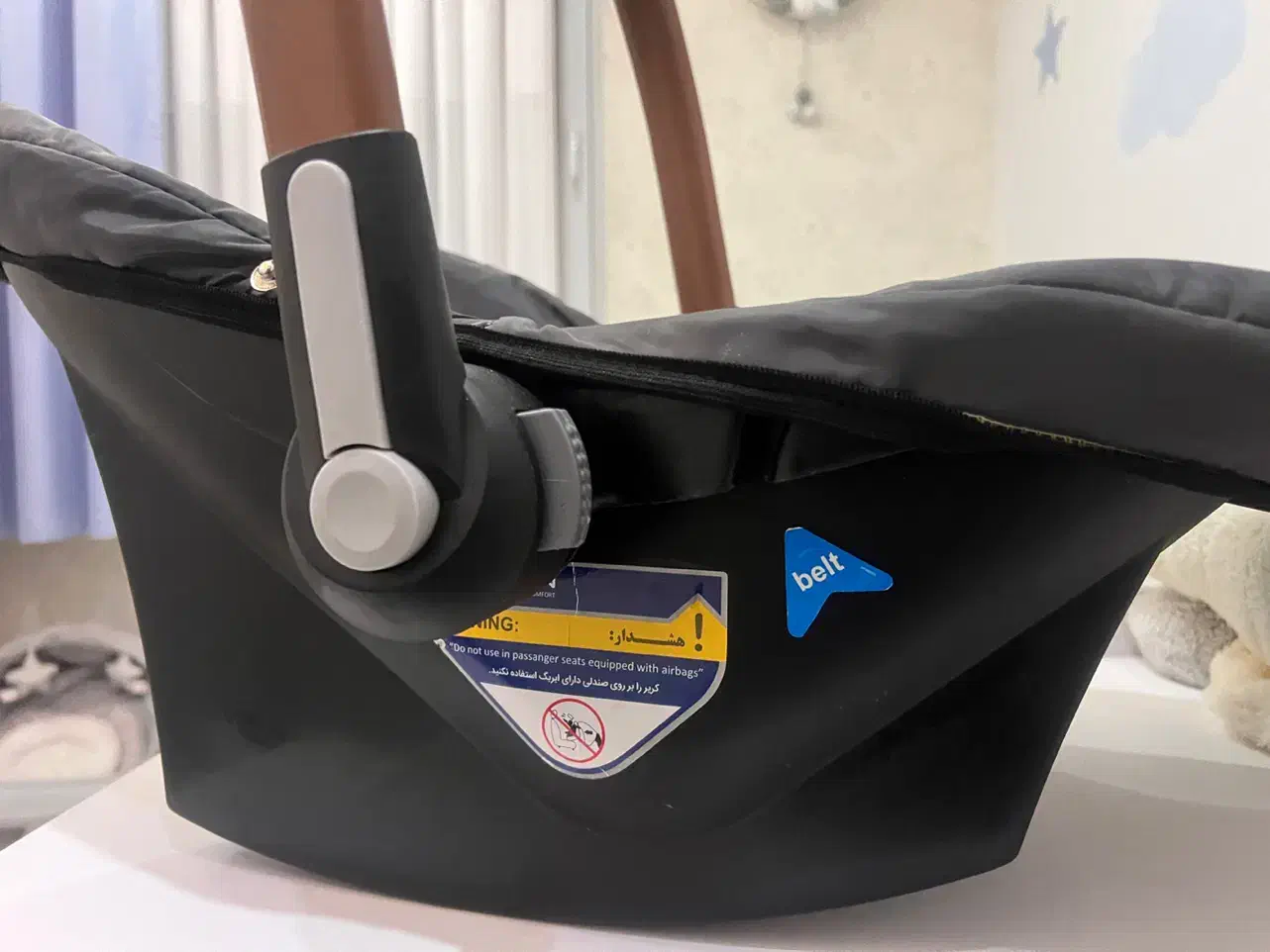 کهریر نوزاد گهواره حمل نوزاد دسته دار + سایه بان|تخت و صندلی بچه|پرند, فاز ۱|دیوار