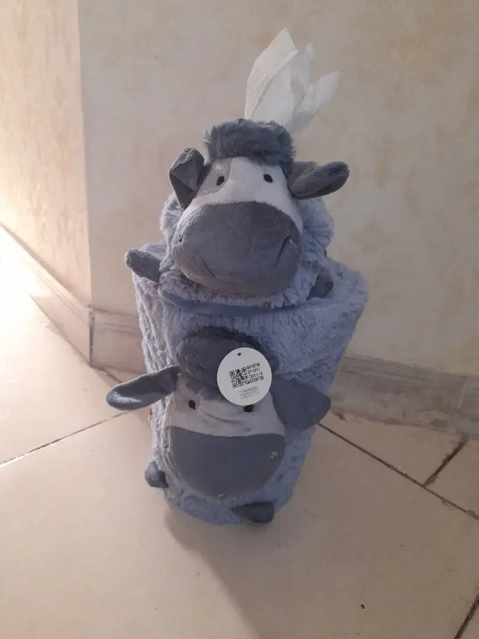 سطل و جا دستمال کاغذی عروسکی خارجی|اسباب و اثاث بچه|تهران, دولاب|دیوار