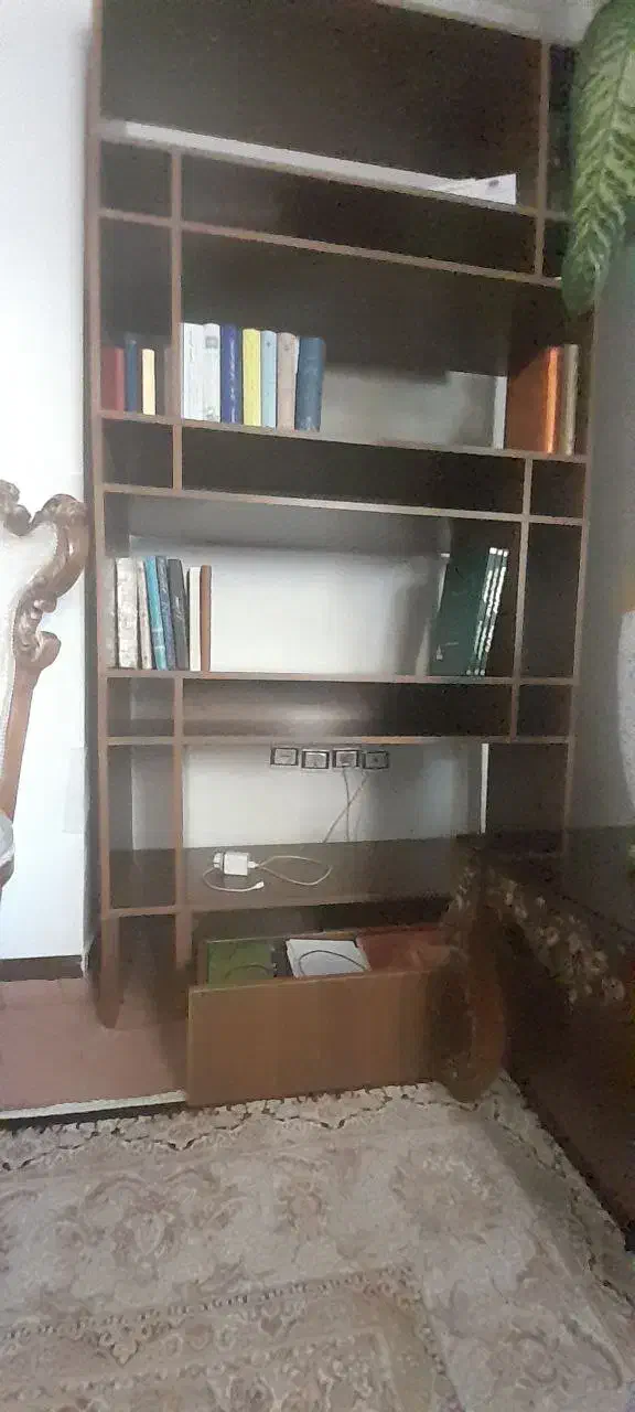 کتابخانه تمام ام دی آف با قابلیت جدا شدن|کتابخانه، شلف، قفسه‌های دیواری|قدس, شهر‌قدس|دیوار