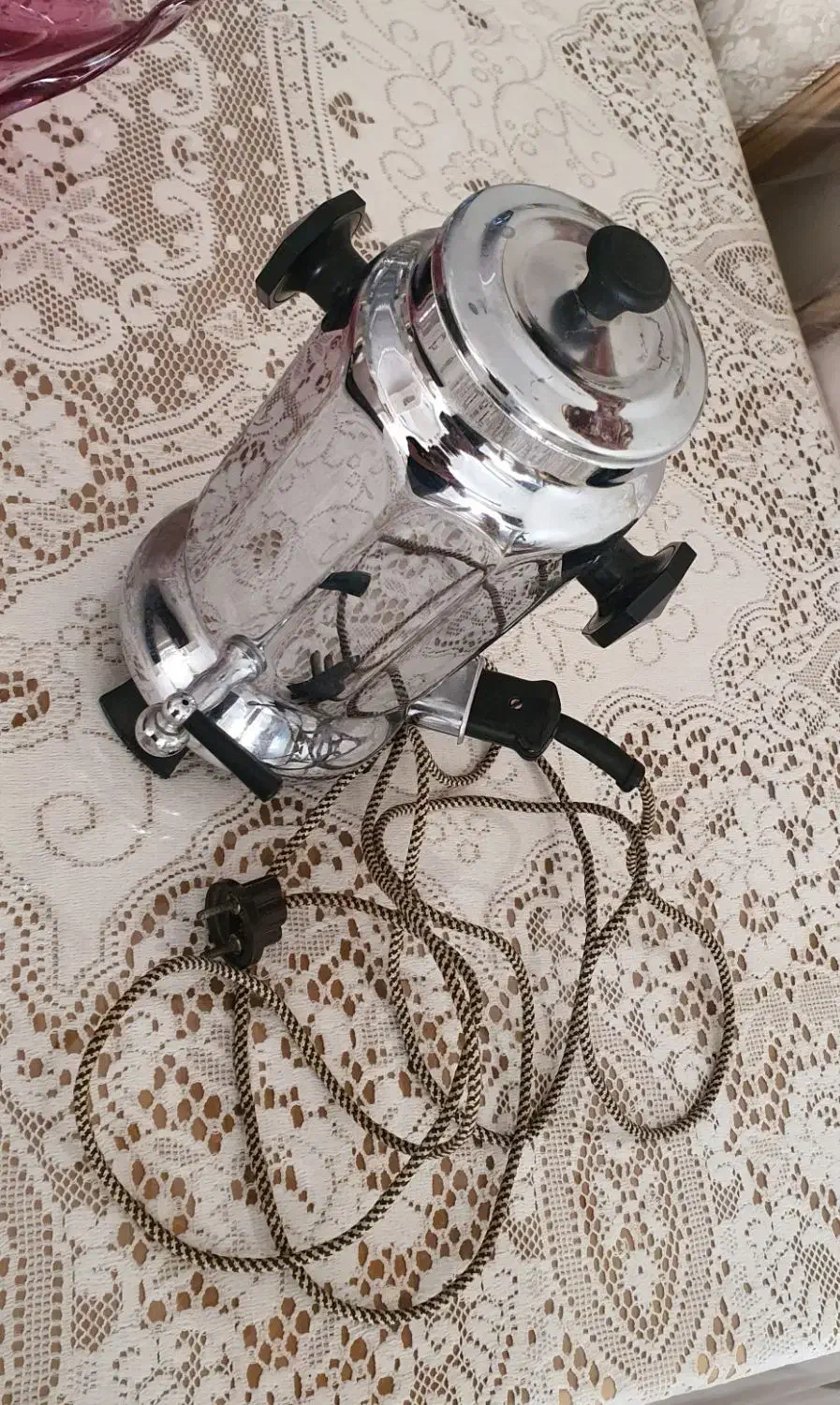 سماور‌برقی روسی آنتیک|سماور، چای‌ساز، قهوه‌ساز|تبریز, |دیوار