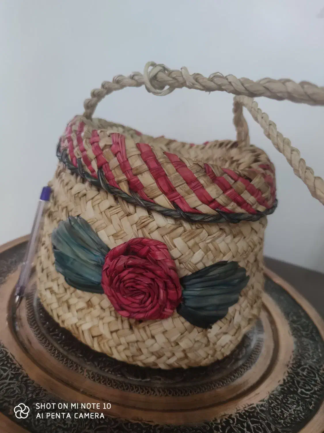 سبد حصیری و سینی و گلدان|صنایع دستی و سایر لوازم تزئینی|اصفهان, فرهنگیان|دیوار