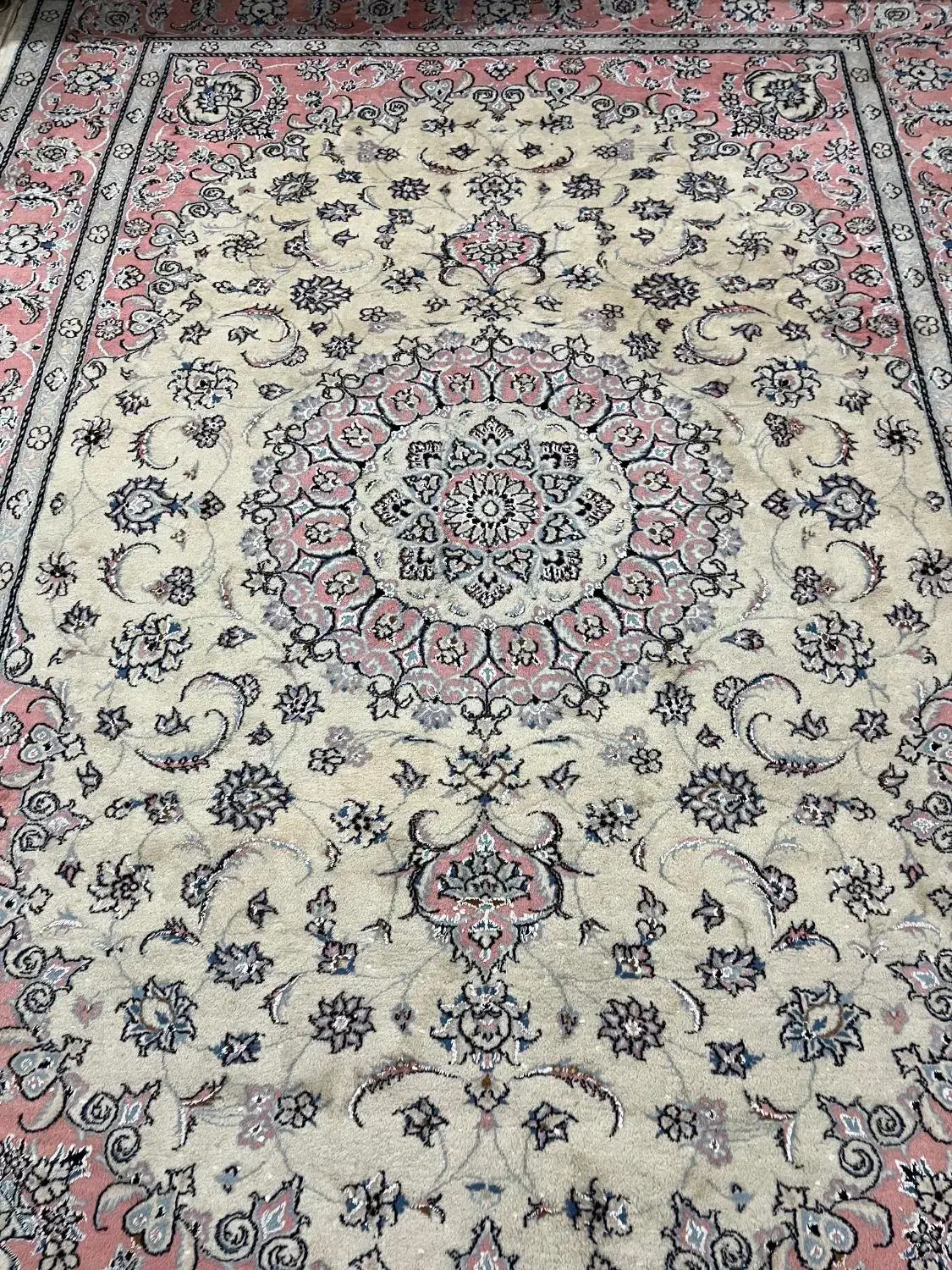 فرش نایین گل ابریشم ۹متری|فرش|تهران, فلاح|دیوار