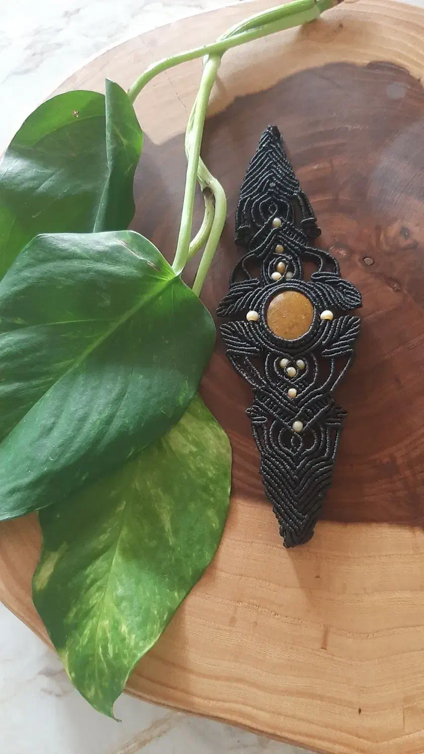 بافت دستبند مکرومه زیبا|زیورآلات و اکسسوری|فولادشهر, فولادشهر|دیوار