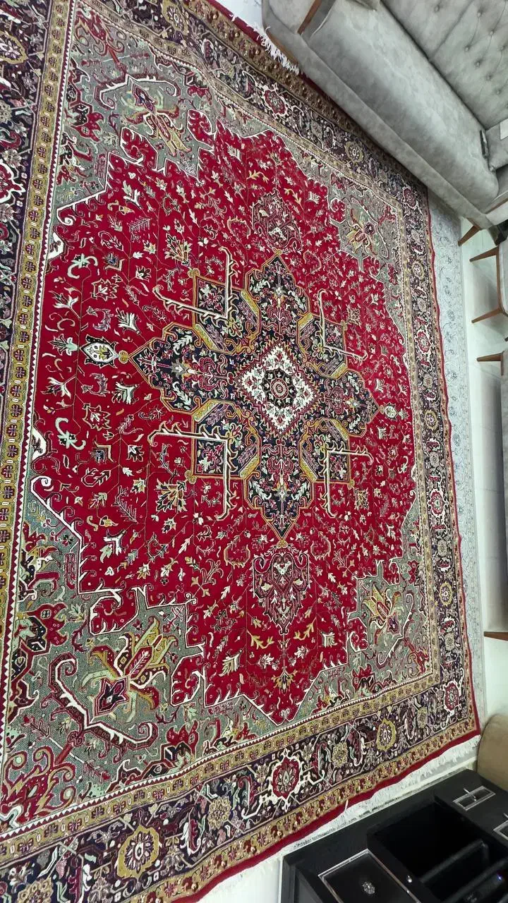 یک جفت فرش ماشینی  12متری|فرش|سهند, |دیوار