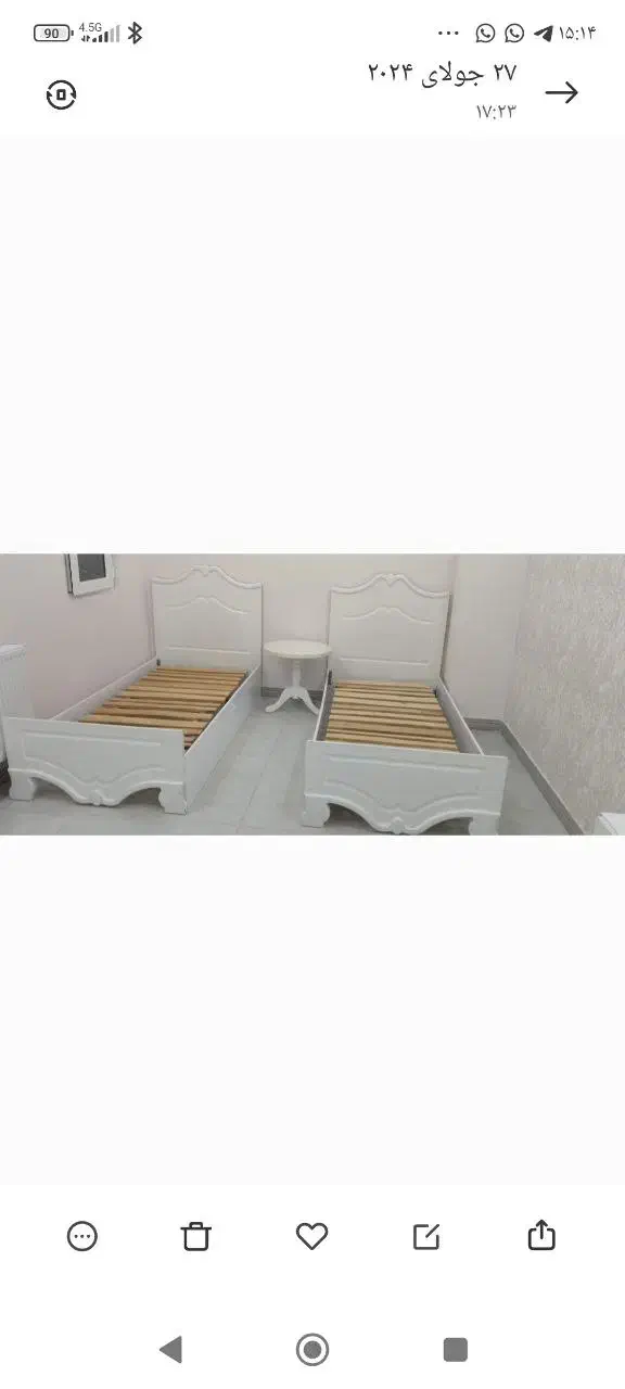 دو عدد تخت و کمد نوجوان|تخت و سرویس خواب|اسلام‌‌آباد غرب, |دیوار