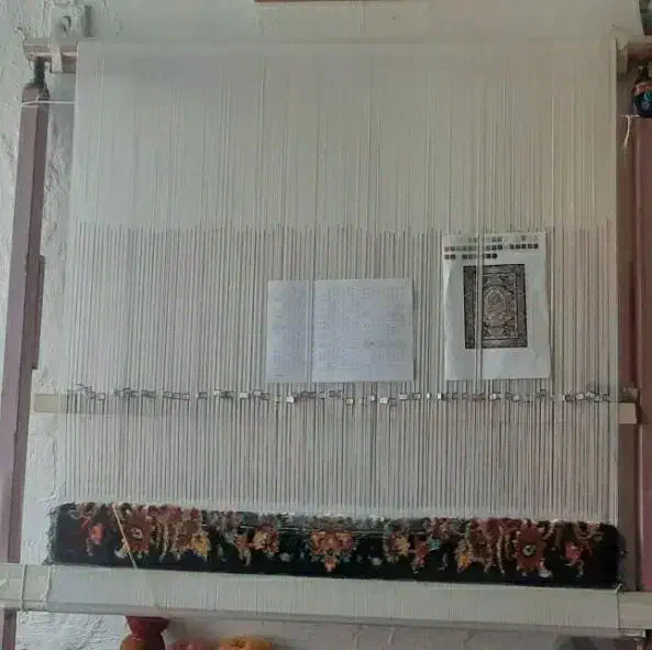 فرش نخی|فرش|کرمانشاه, |دیوار