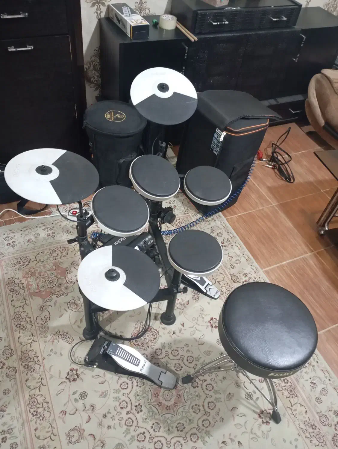 وی درام roland TD4 خیلی تمیز|درام و پرکاشن|خوی, |دیوار