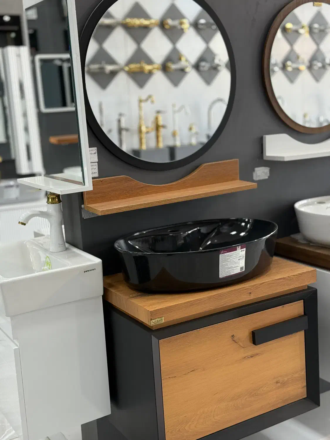 فول ست روشویی کابینی pvc با سنگ و آیینه باکس|مصالح و تجهیزات ساختمان|تهران, بروجردی|دیوار