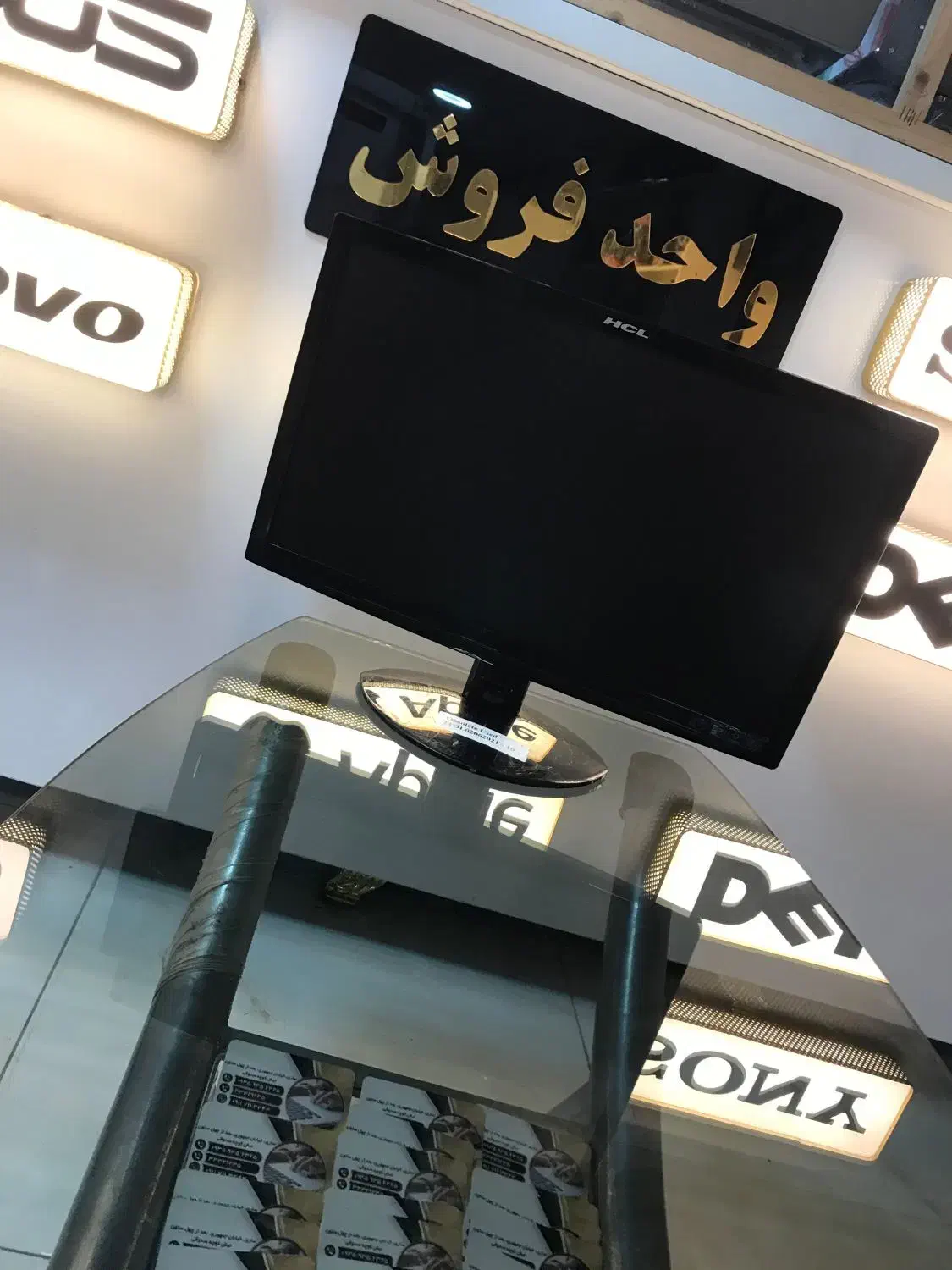 مانیتور 19 زیر قیمت بازار LED مدل HCL درحد نو سالم|رایانه رومیزی|ساری, |دیوار