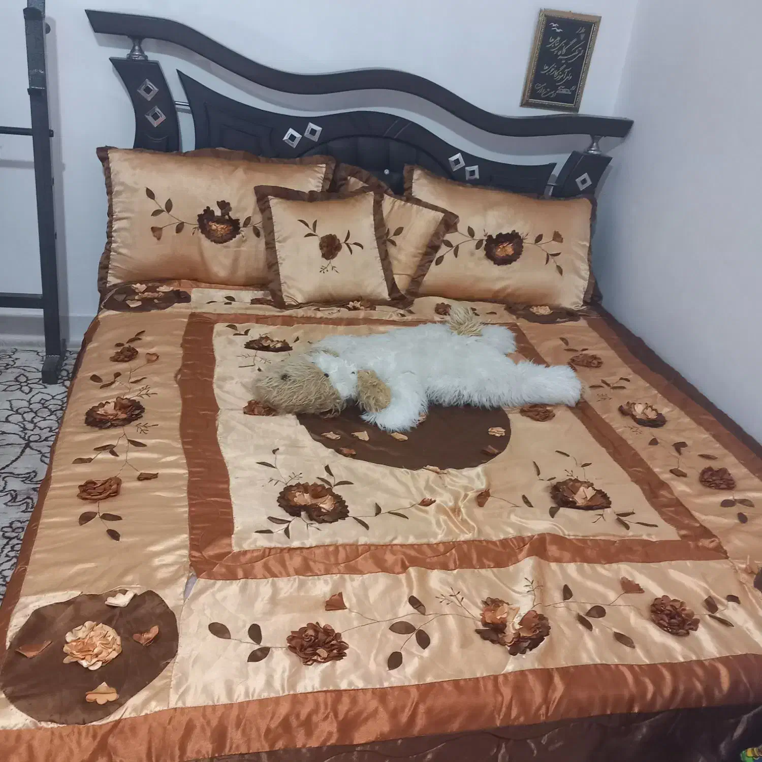 تخت خواب دو نفره|تخت و سرویس خواب|رضویه, |دیوار