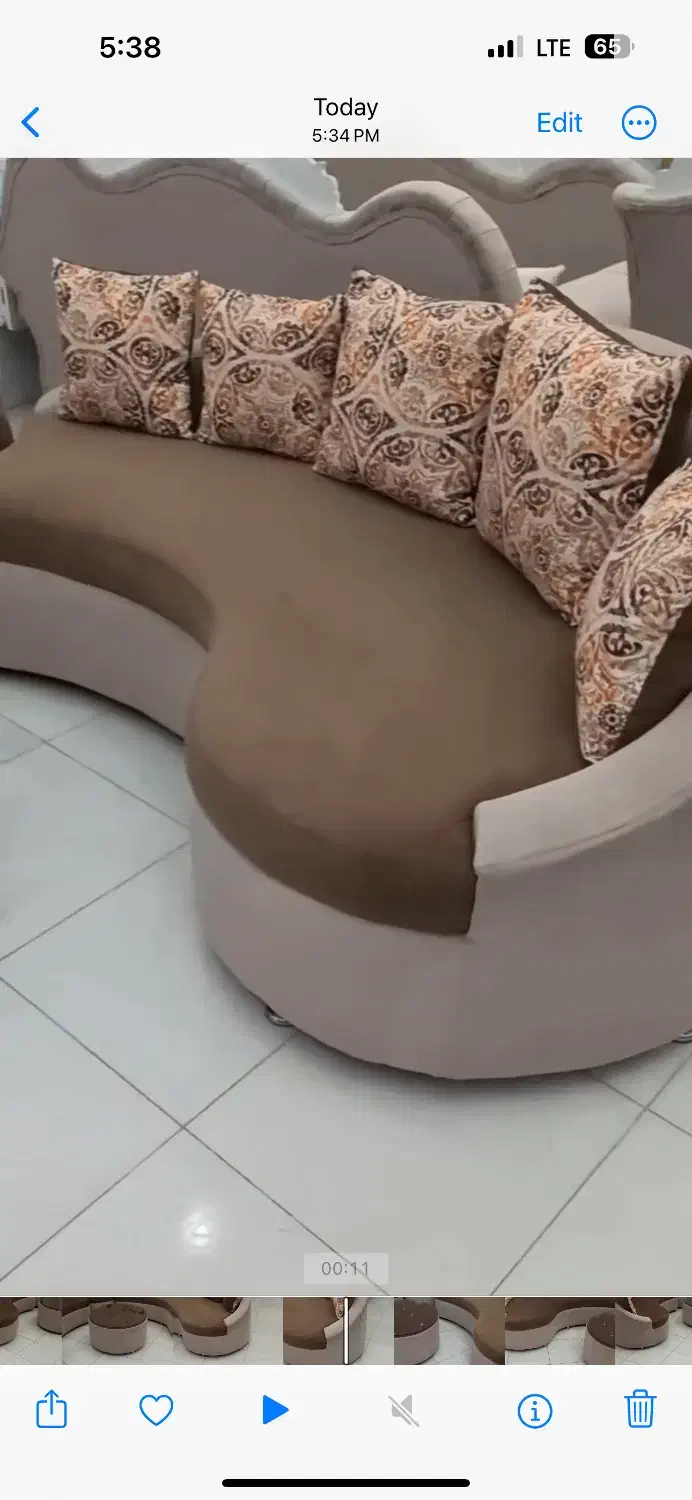 مبل ۹ نفره  با جلو مبلی|مبلمان خانگی و میز عسلی|مهاباد (آذربایجان غربی), |دیوار