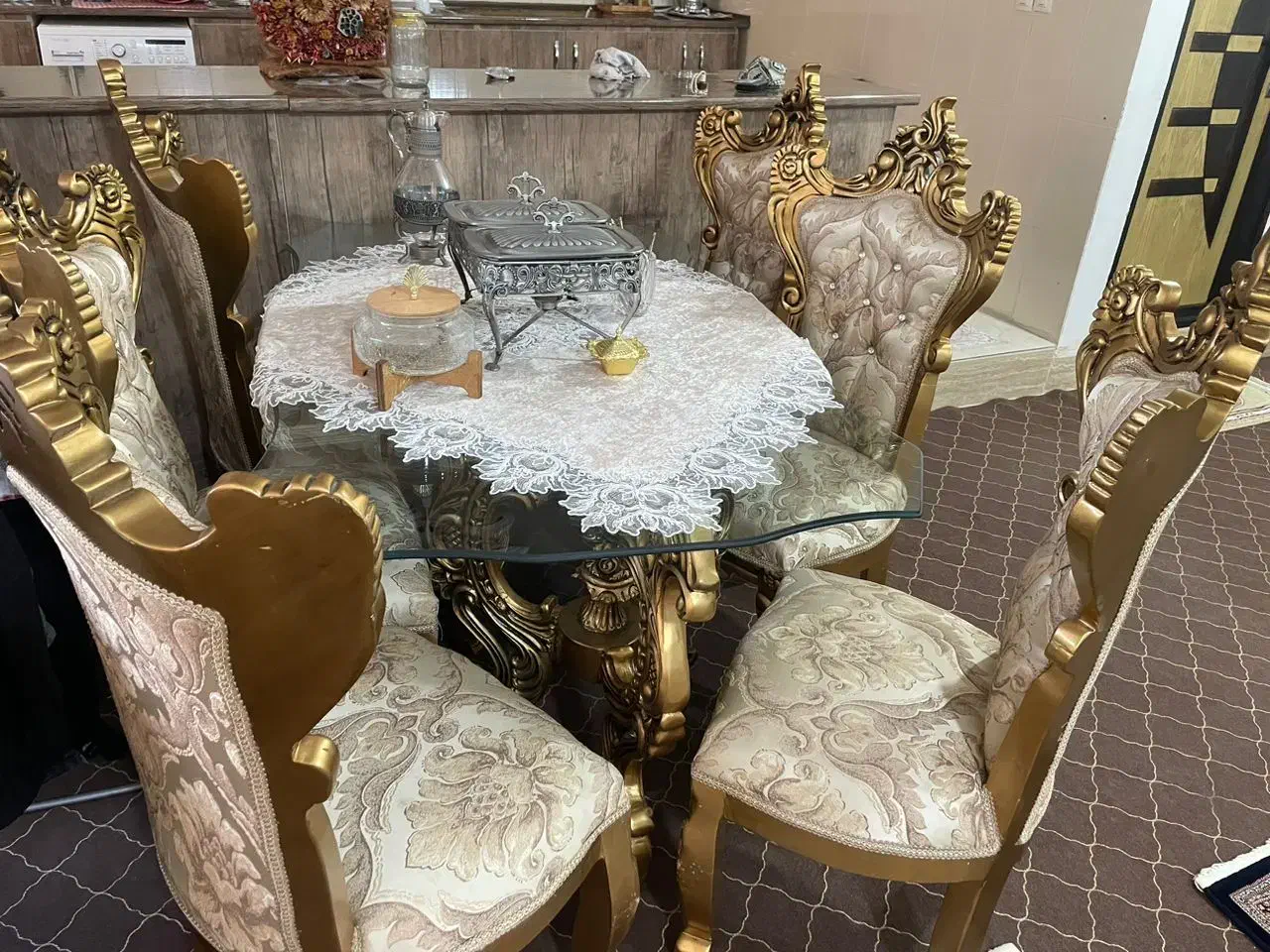 مبل ۹ نفره میز غذاخوری ۶نفره|میز و صندلی غذاخوری|جلفا, |دیوار