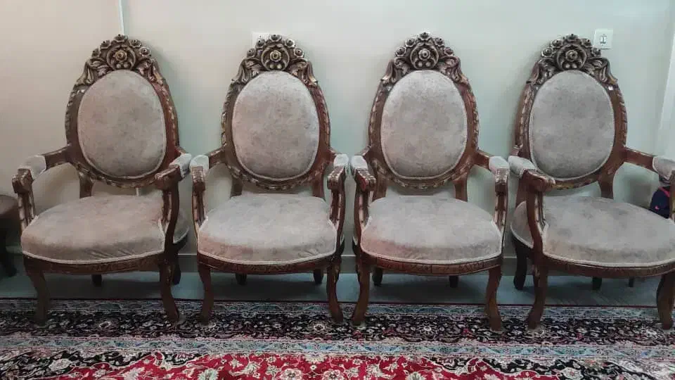 (اصلاح قیمت مبل استیل سلطنتی فرهی ۹نفره چوب گردو)|مبلمان خانگی و میز عسلی|تهران, خانی آباد نو شمالی|دیوار