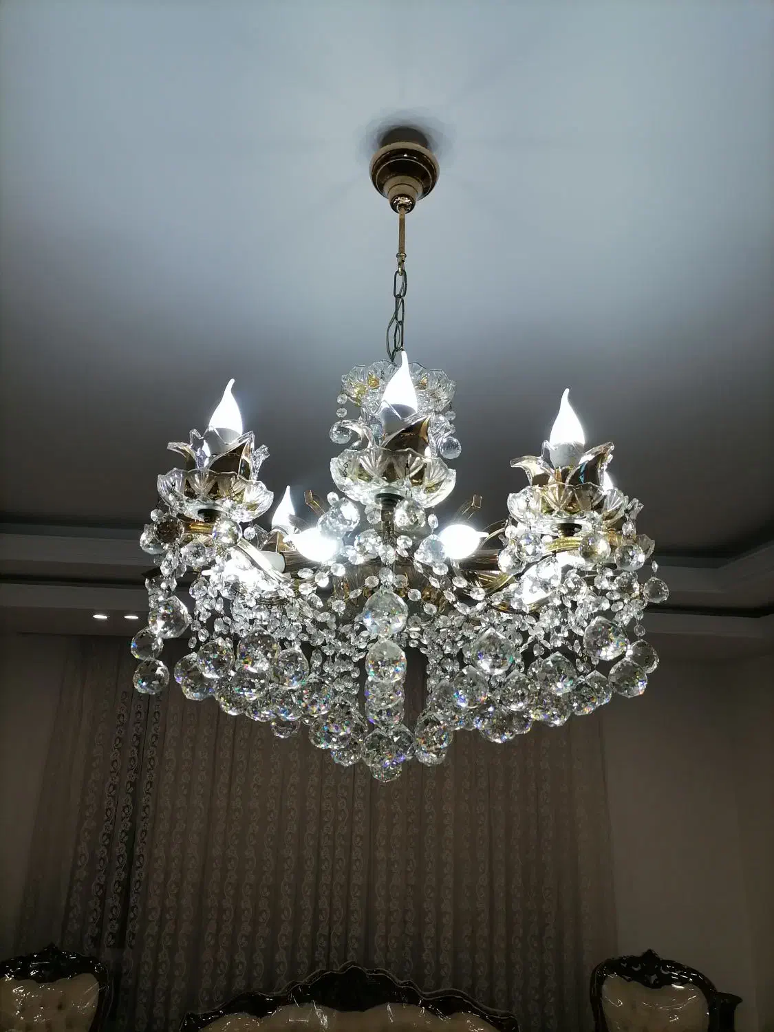 لوستر 8 شعله|لوستر و چراغ آویز|تهران, ابوذر|دیوار