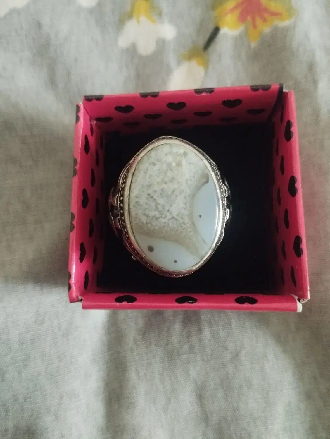 انگشتر نقره و سنگ زینتی|جواهرات|همدان, |دیوار