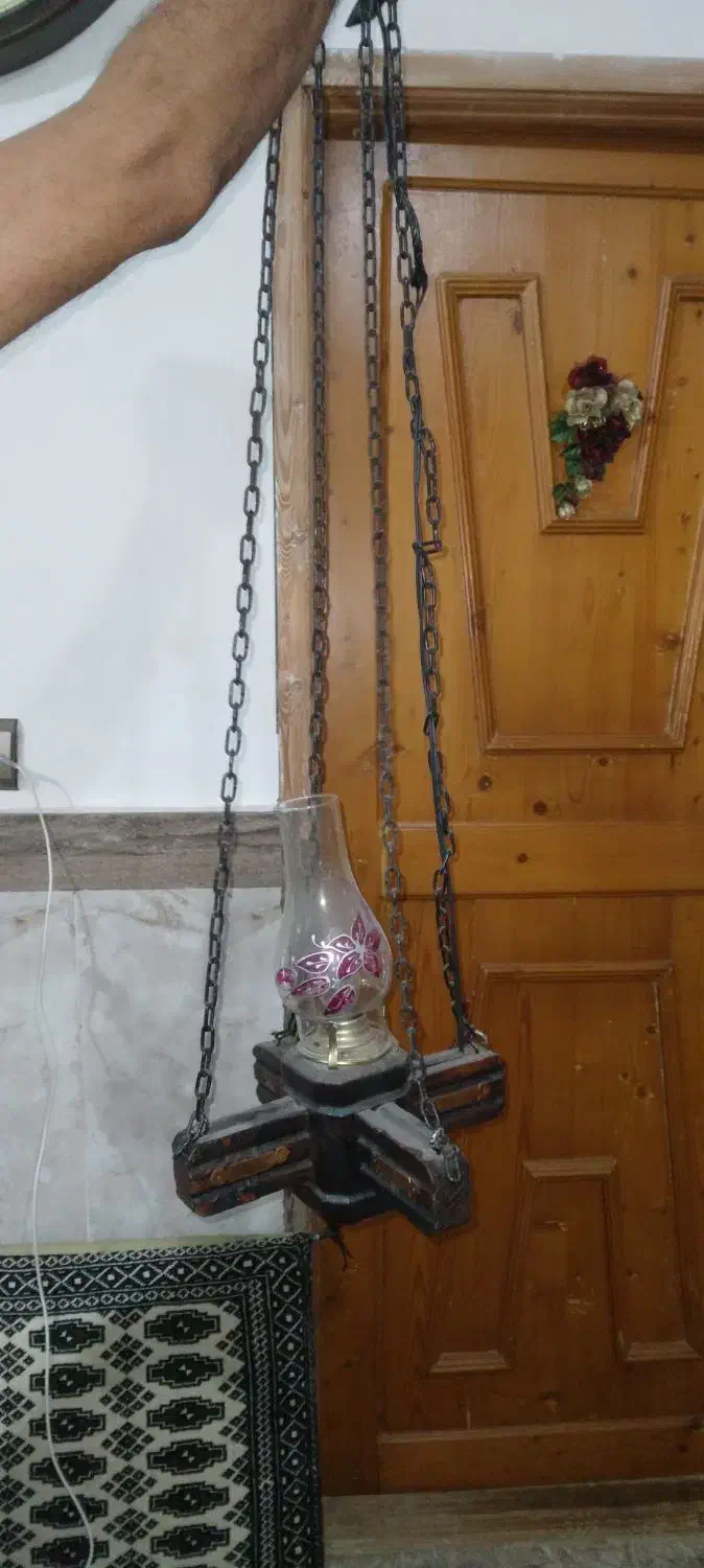 لوستر چوبی برای کافه|لوستر و چراغ آویز|جویبار, |دیوار