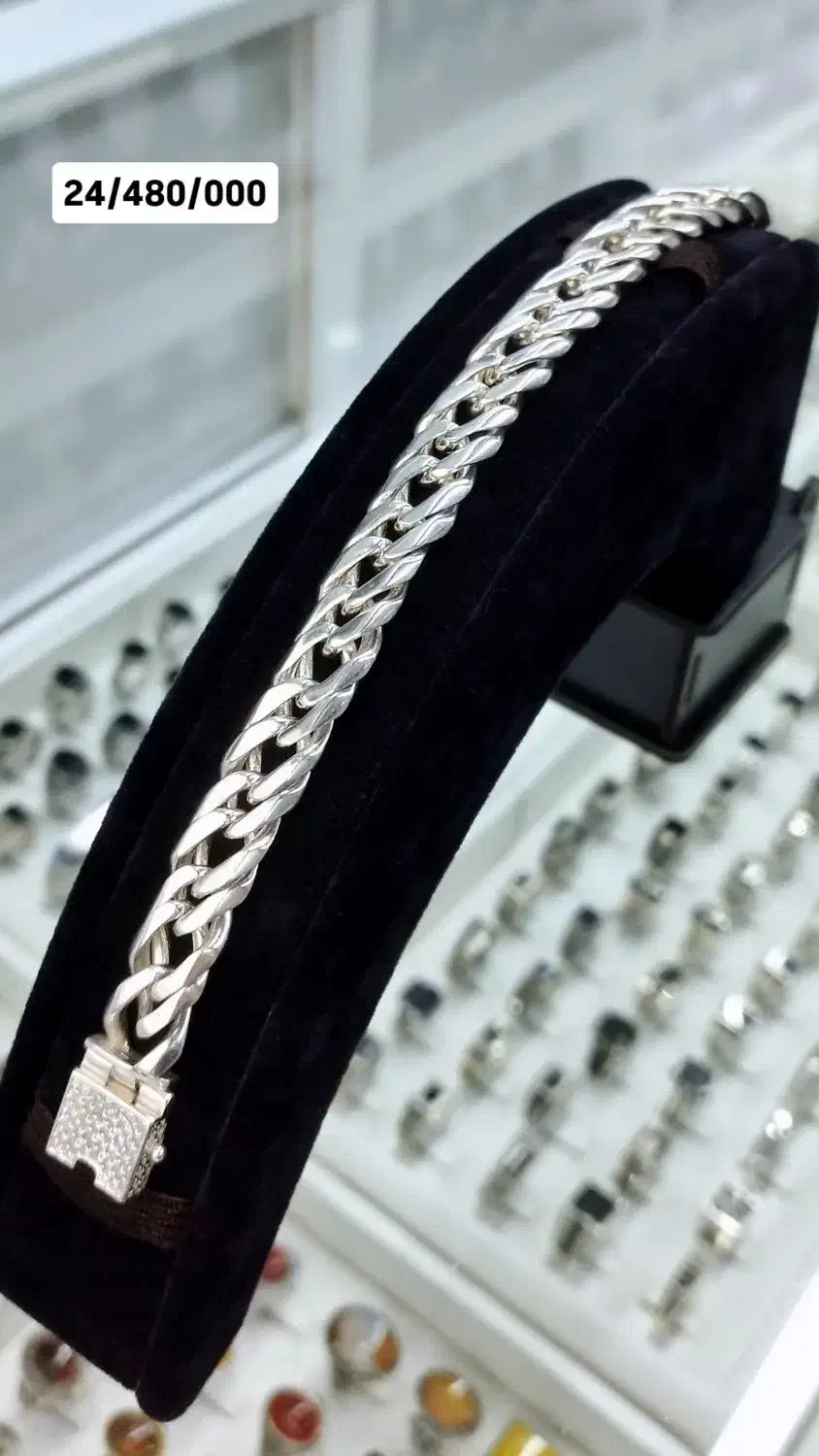 دستبند نقره مردانه تایلندی 925|جواهرات|اصفهان, گلزار|دیوار