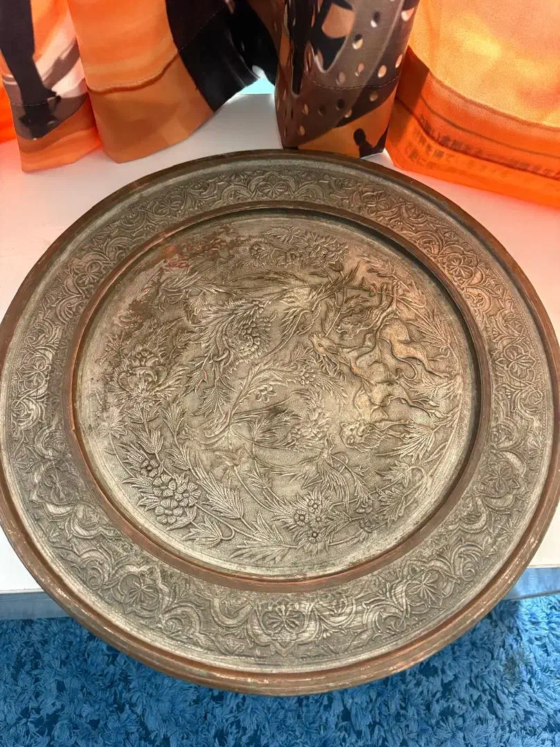 سینی مس|کلکسیون اشیاء عتیقه|کرمان, |دیوار