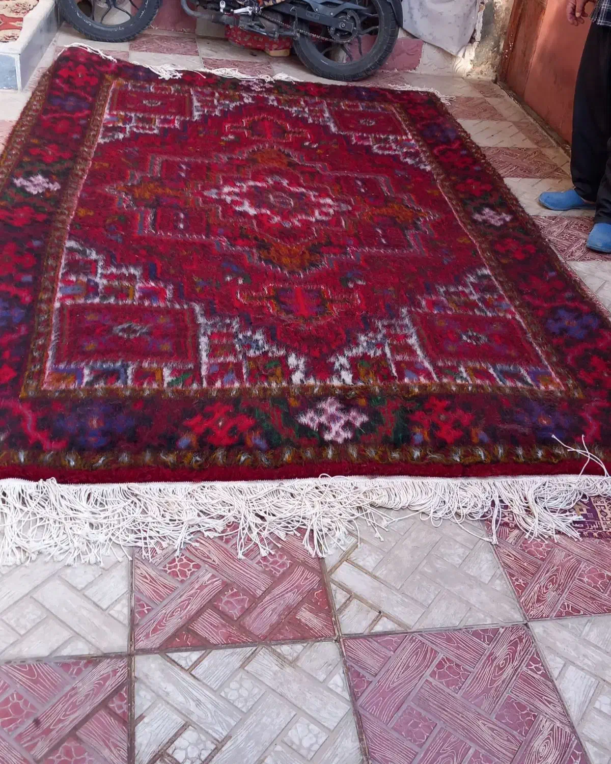 فرش جفت شش متری|فرش|اهر, |دیوار