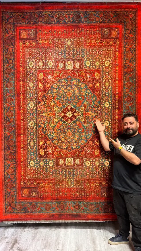 فرش ماشینی طرح ابریشم|فرش|تهران, گرگان|دیوار