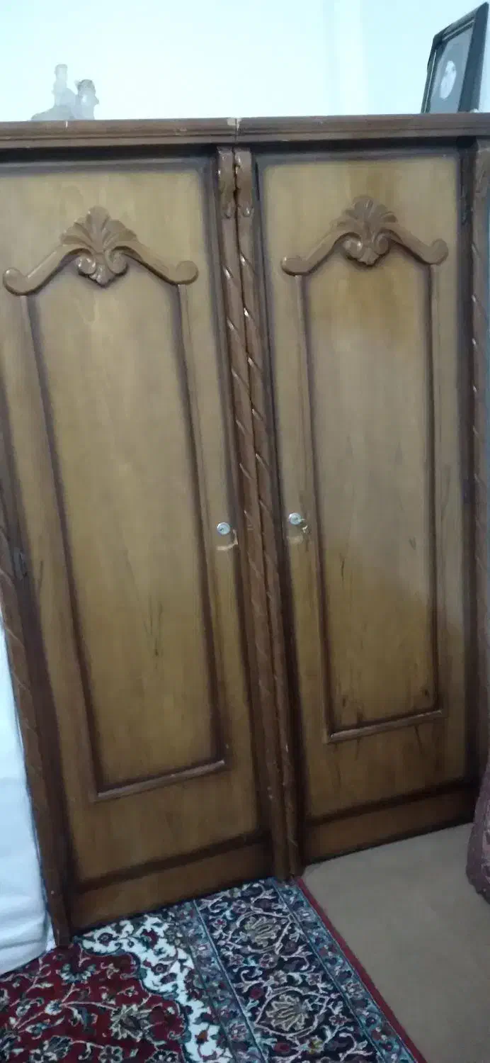 کمد دوتیکه قدیمی|جاکفشی، کمد، دراور|پاکدشت, پاکدشت (مامازند)|دیوار