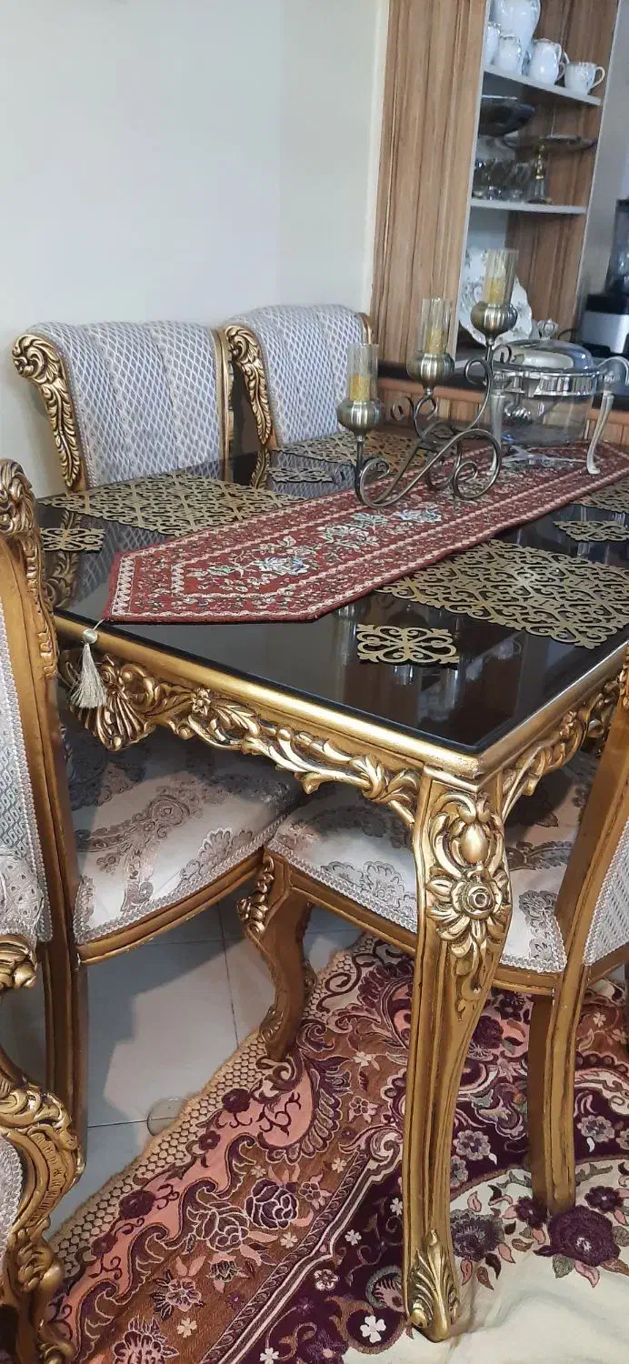 میزناهارخوری ۶نفره|میز و صندلی غذاخوری|مشهد, زمرد|دیوار