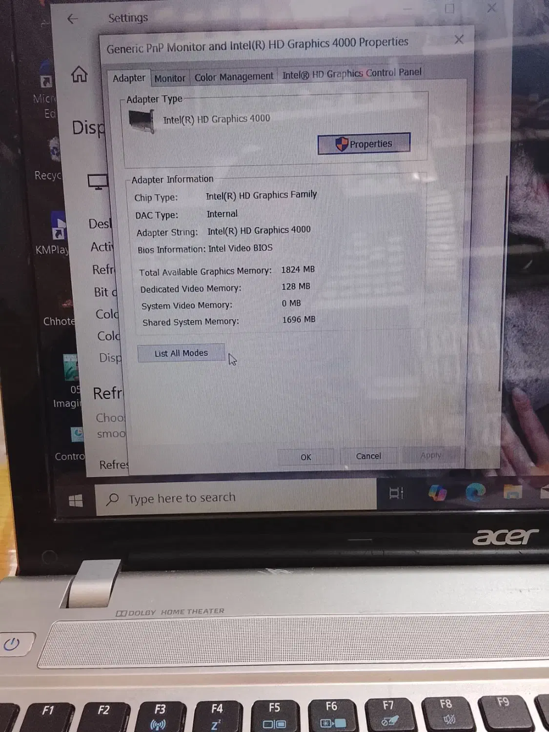 لپتاب acer|رایانه همراه|کرمان, |دیوار