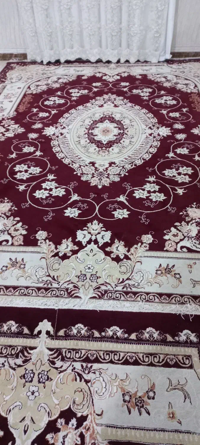 ۴تخته فرش زرشکی ۷۰۰شانه|فرش|رزن, |دیوار