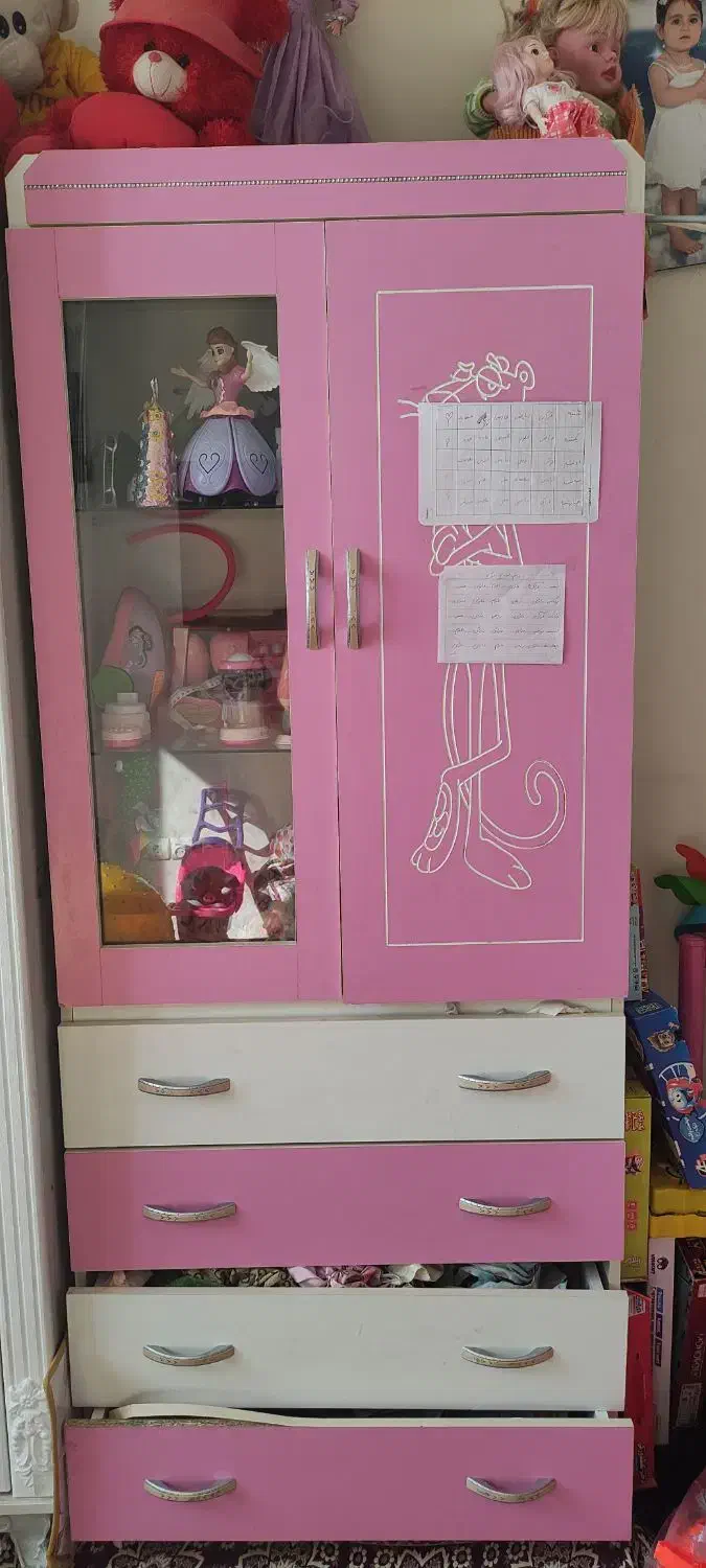 کمد کودک و نوجوان|جاکفشی، کمد، دراور|فولادشهر, C4|دیوار