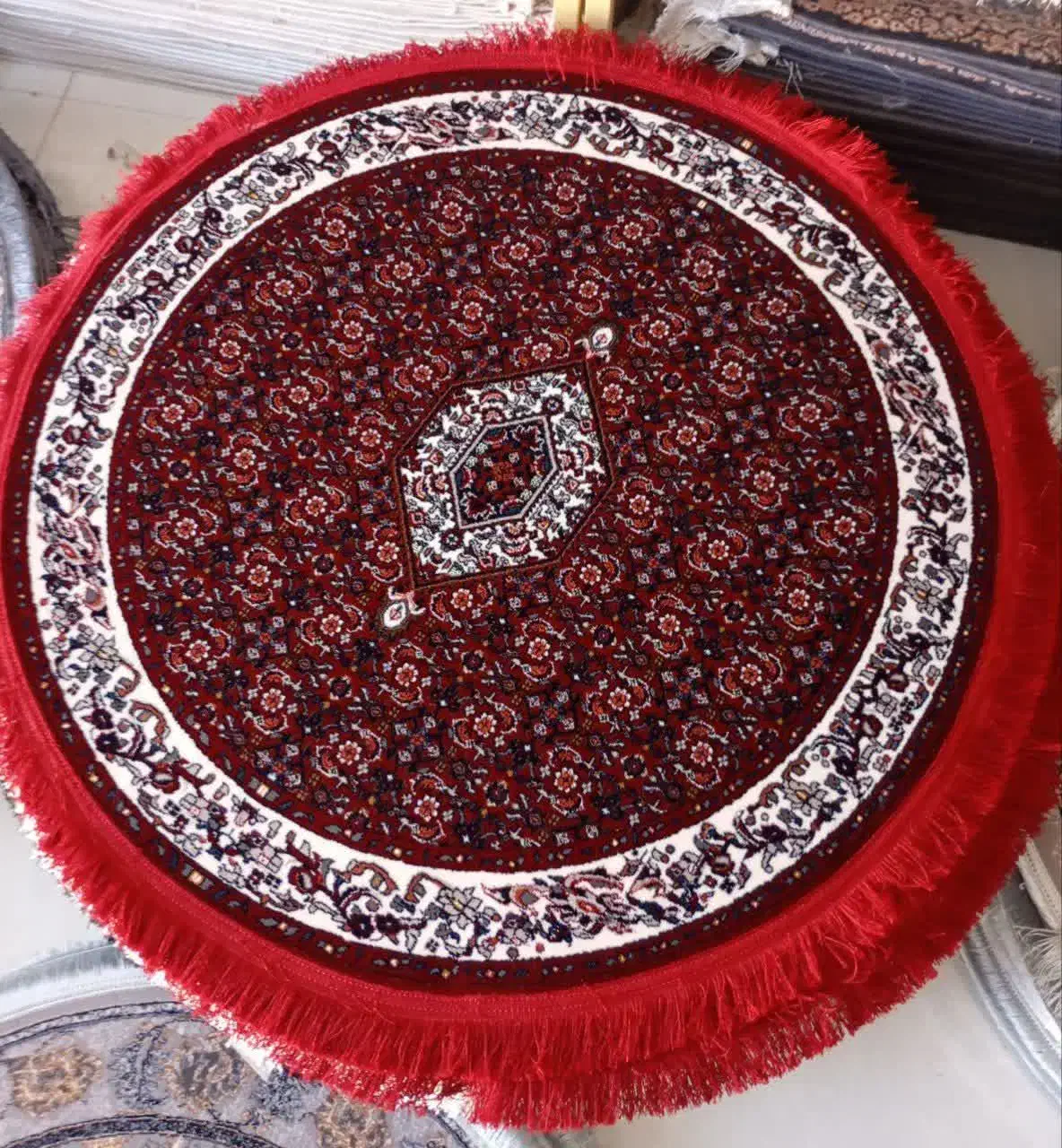 گرد ریز ماهی 1×1|فرش|زنجان, |دیوار