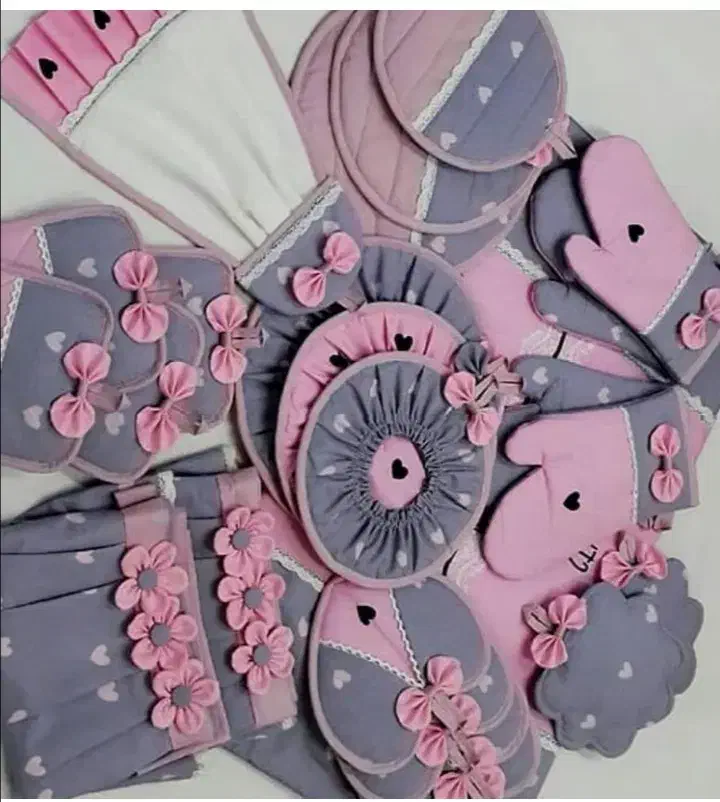 سرویس اشپزخانه و سیسمونی|سفره، حوله، دستمال آشپزخانه|مشهد, شهرک بهارستان|دیوار