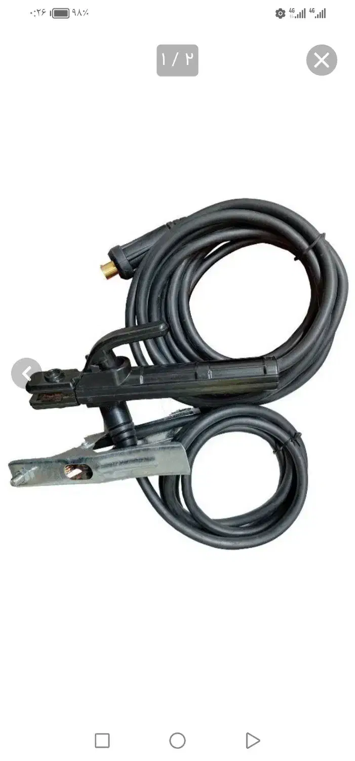 کابل جوش آماده شده همراه انبر جوش گیره اتصال و|ابزارآلات|لار, |دیوار