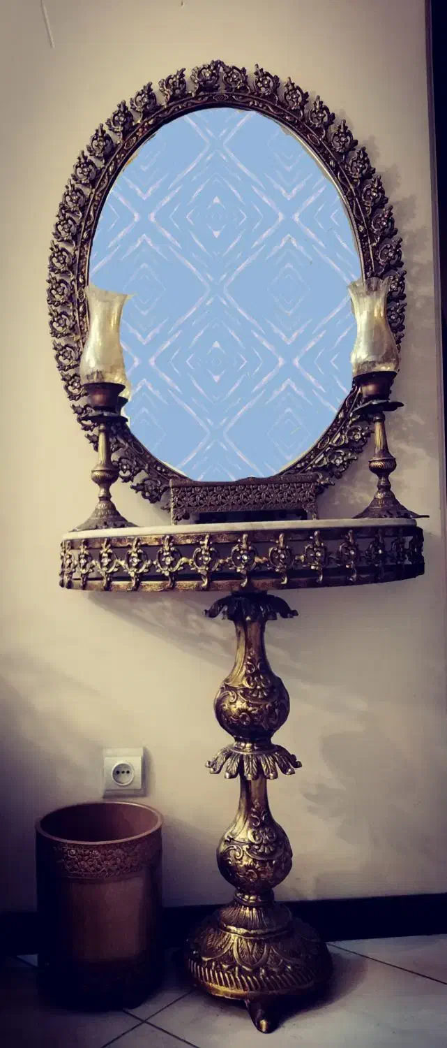 آینه شمعدان نو|بوفه، ویترین، کنسول|اصفهان, شهرک میلاد|دیوار