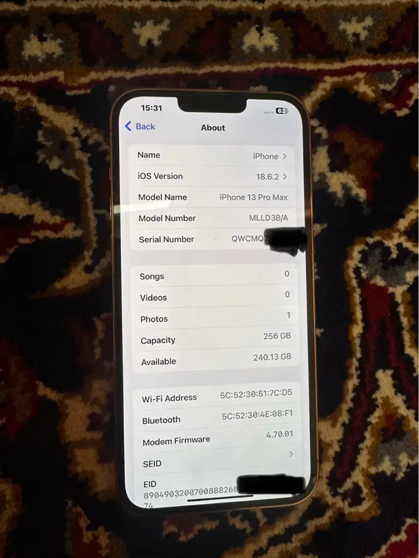 Iphone 13 pro max 256GB gold|موبایل|شیراز, وصال|دیوار