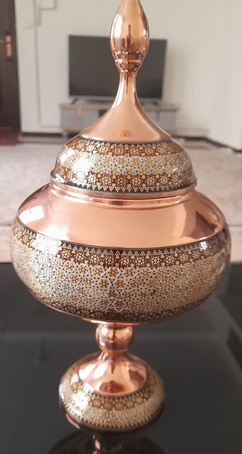 شکلات خوری خاتم فیروزه کوبی شده|صنایع دستی و سایر لوازم تزئینی|تهران, خلیج فارس|دیوار