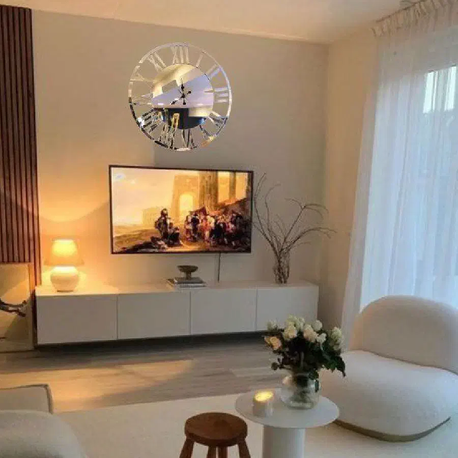 ساعت دیواری آینه ای لوکس هایکو گرد|ساعت دیواری و تزئینی|شیراز, شریفآباد|دیوار