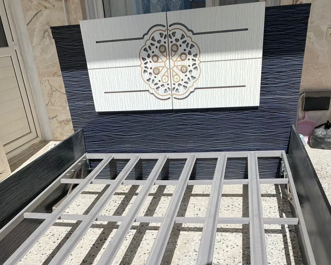 تختخواب دونفره ام دی اف قیمت ۴ میلیون مقطوع|تخت و سرویس خواب|ایوان, |دیوار