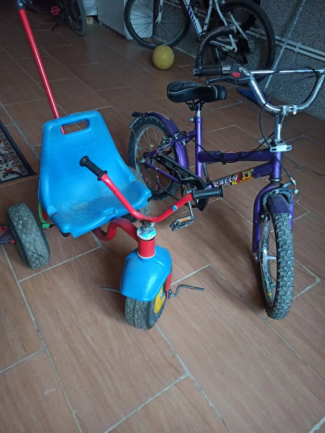 دوچرخه 16 و سه چرخه دست دوم|دوچرخه، اسکیت، اسکوتر|جوانرود, |دیوار