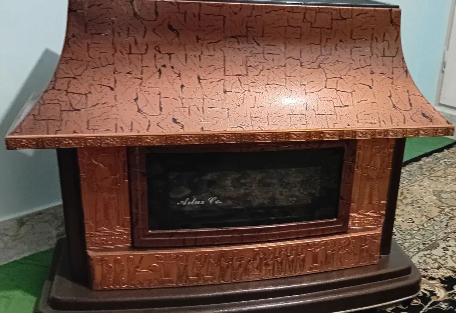 بخاری طرح شومینه ارلوکس|بخاری، هیتر، شومینه|کاشمر, |دیوار