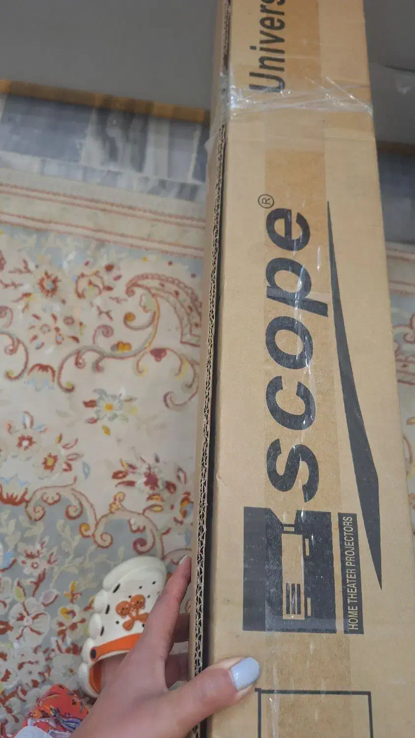 ویدئو پرژکتور با پرده|تلویزیون و پروژکتور|دلیجان, |دیوار