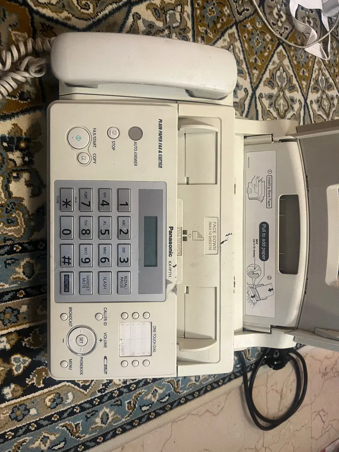 دستگاه فکس سه کاره پاناسونیک|پرینتر، اسکنر، کپی، فکس|تهران, تهرانپارس جنوبی|دیوار