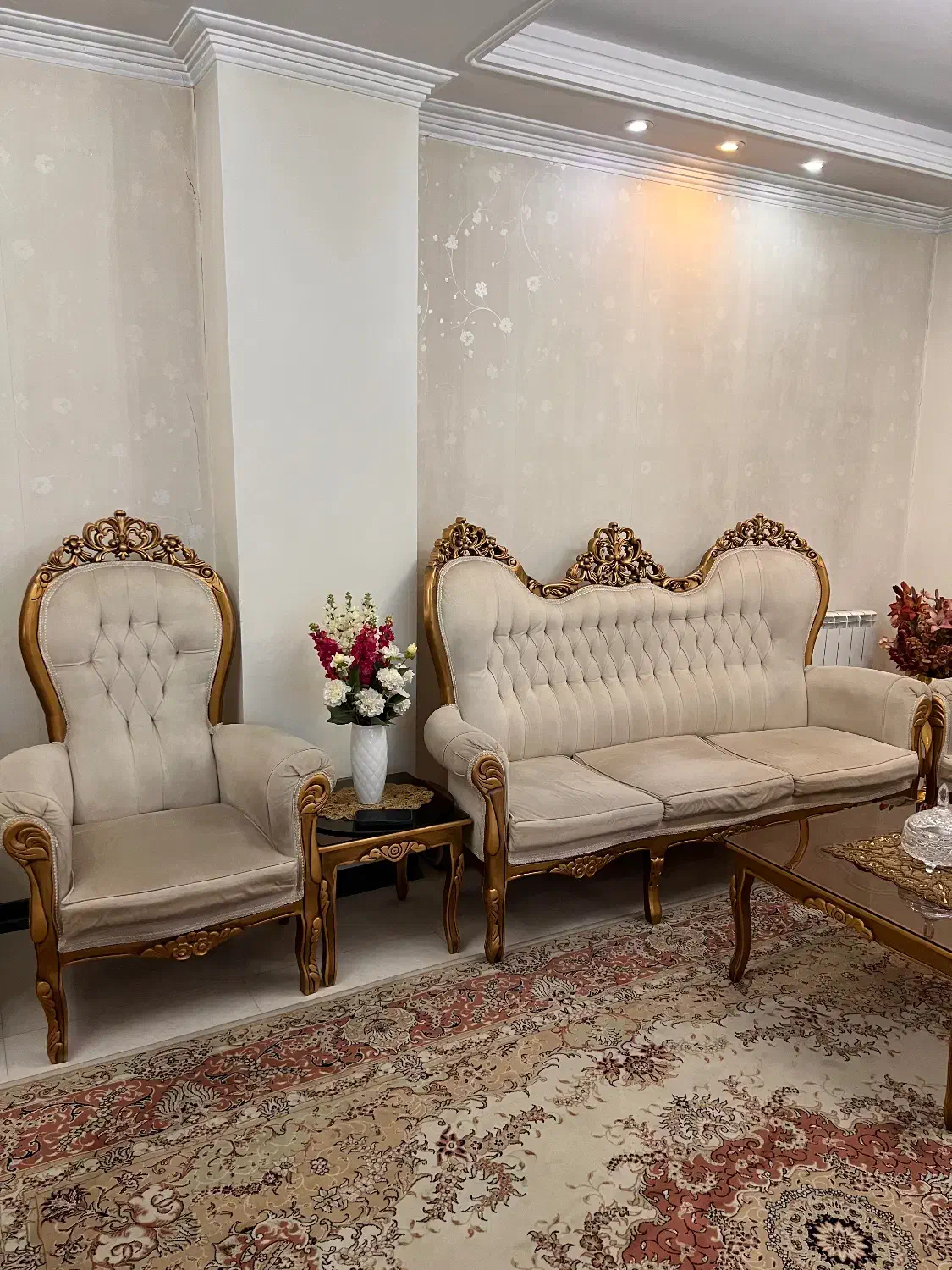 یک دست مبل استیل ۹ نفره|مبلمان خانگی و میز عسلی|تهران, تهرانسر شمالی|دیوار