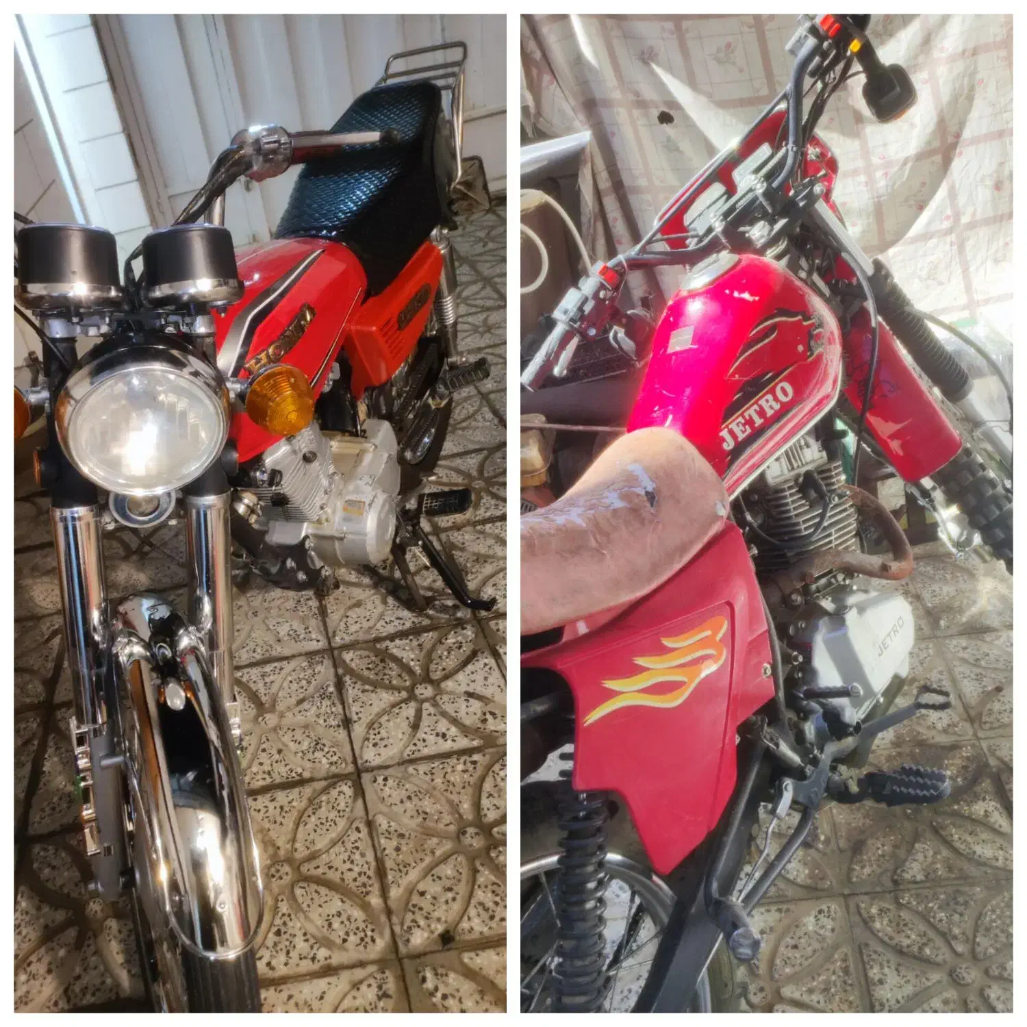 موتور هوندا 125 و جترو تریل 200سی سی|موتورسیکلت|زاینده رود, |دیوار