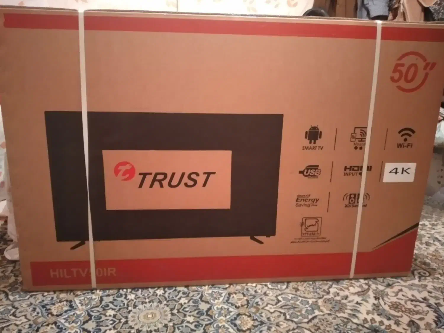 تلویزیون ال ای دی تراست ۵۰ اینچ 4k|تلویزیون و پروژکتور|لنجان, |دیوار