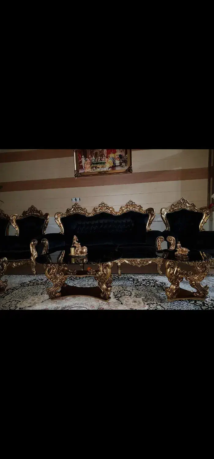 مبل استیل نه نفره وناهارخوری هشت نفره|مبلمان خانگی و میز عسلی|اصفهان, نصرآباد|دیوار